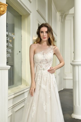Abito da sposa sbalorditivo lunghi sogno senza maniche in stain elastico in pizzo