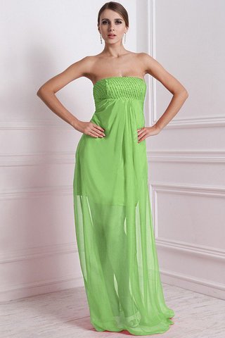 Abito da Damigella Lunghi Cerniera Senza Maniche Senza Strap in Chiffon