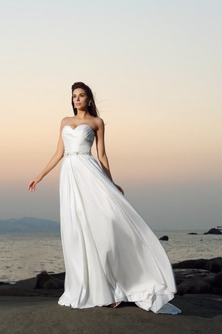 Abito da Sposa A-Line Alta Vita Cuore Senza Maniche Principessa