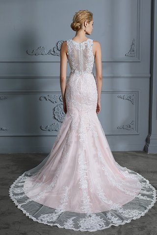 Abito da sposa a terra con piega stupendo in pizzo senza maniche convenzionale