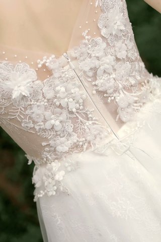 Abito da sposa seducente convenzionale assorbente elegante in pizzo cerniera