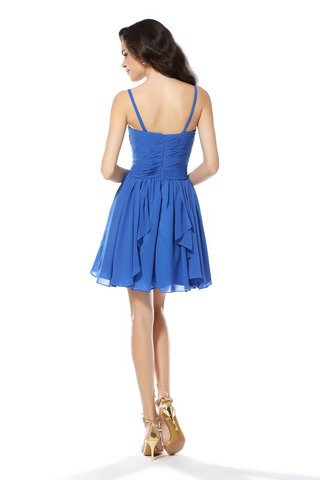 Abito da Cocktail Conotta in Chiffon A-Line Mini Principessa