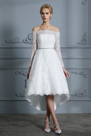 Abito da sposa principessa naturale asimmetrico cerniera sensuale stupendo