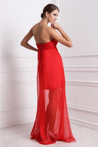 Abito da Damigella Lunghi Cerniera Senza Maniche Senza Strap in Chiffon