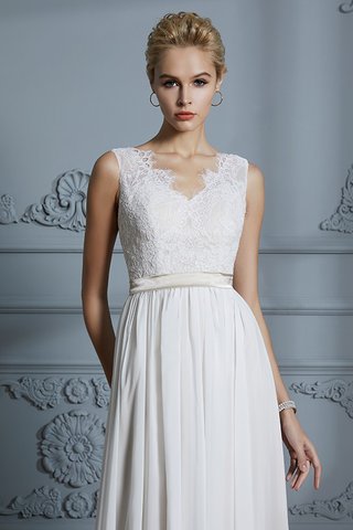 Abito da sposa a chiesa in chiffon retro sogno senza maniche adorabile