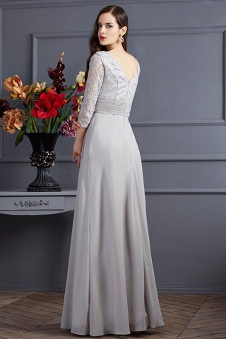 Abito Mamma Sposa con Applique Principessa V-Scollo Alta Vita Cerniera