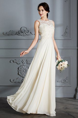 Abito da Sposa Tondo Naturale Principessa A-Line in Chiffon