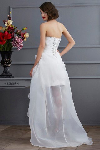 Abito da Sposa Senza Maniche in Organza A-Line Principessa Cuore