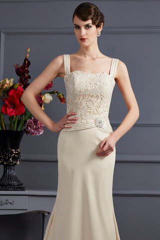 Abito Mamma Sposa Lunghi in Pizzo Senza Maniche in Raso Satin Elastico Quadrato