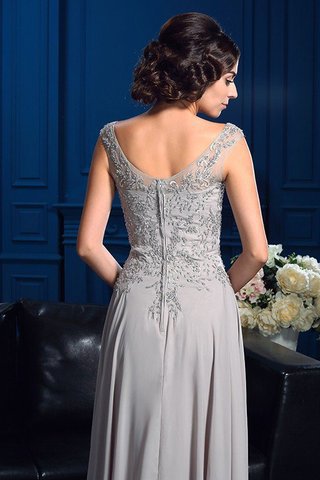 Abito Mamma Sposa in Chiffon Principessa Lunghi V-Scollo Cerniera