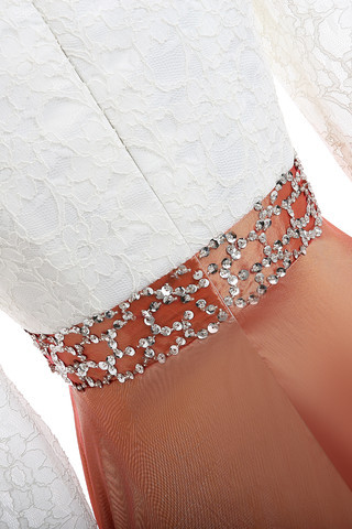 Abito mamma sposa Lungo Shiena Sheer Alla Caviglia Tubino a Riva