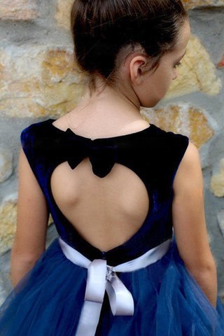 Abito da cerimonia bambini assorbente naturale principessa in tulle senza maniche tondo