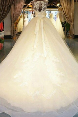 Abito da sposa con applique eccellente con perline sogno radiosa con nastro