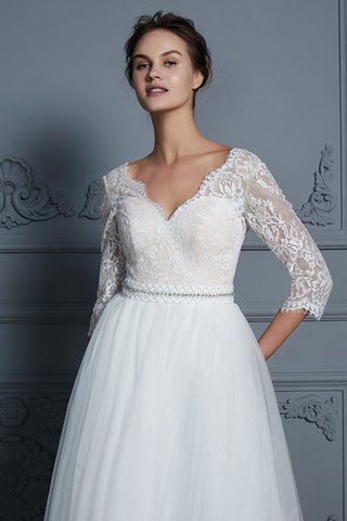 Abito da sposa più recente con ricamo all aperto a-line principessa in tulle