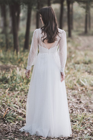 Abito da sposa convenzionale in pizzo classico naturale scintillante cerniera