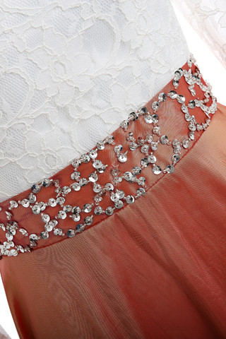 Abito mamma sposa Lungo Shiena Sheer Alla Caviglia Tubino a Riva