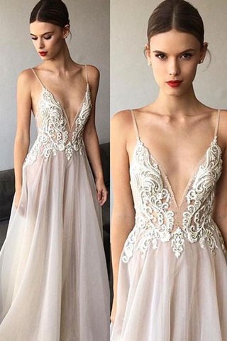 Abito da sposa a-line favola moda con piega splendido sensuale