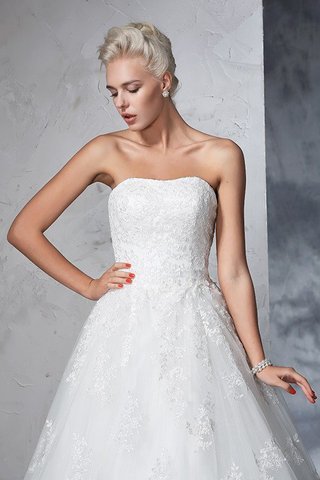 Abito da Sposa Ball Gown Coda A Strascico Corto Senza Maniche Alta Vita Senza Strap