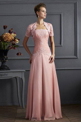 Abito Mamma Sposa Senza Maniche in Chiffon Principessa A-Line A Terra
