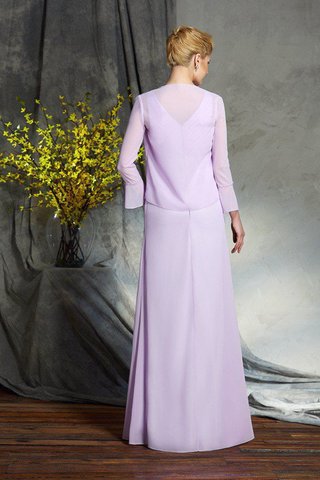 Abito Mamma Sposa Tubino in Chiffon Alta Vita Lunghi Cerniera