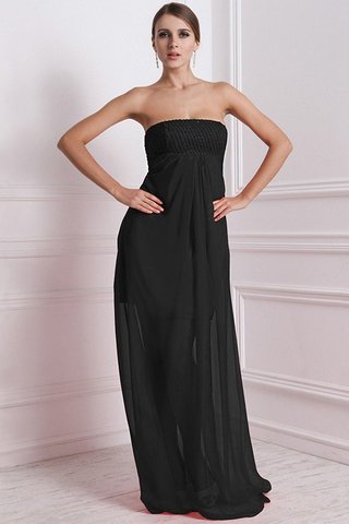 Abito da Damigella Lunghi Cerniera Senza Maniche Senza Strap in Chiffon