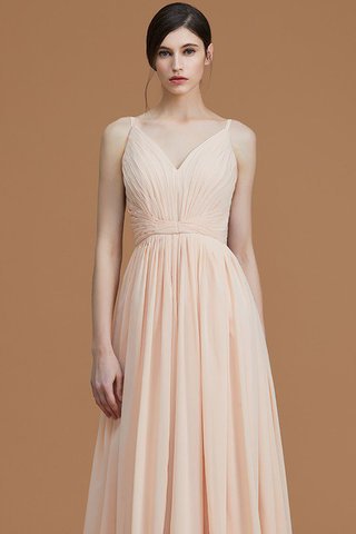 Abito da Damigella A-Line con Increspature Senza Maniche in Chiffon Principessa