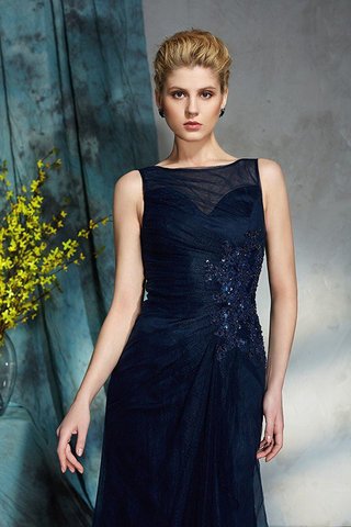 Abito Mamma Sposa con Applique Barchetta Lungo A Terra Cerniera