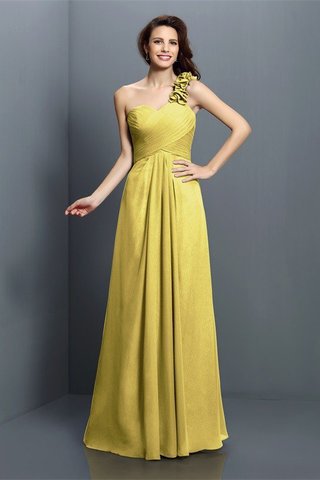 Abito da Damigella Principessa Lungo Cerniera A Terra in Chiffon