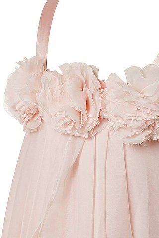 Abito da Cerimonia Bambini in Chiffon Principessa A Terra con Fiore Conotta