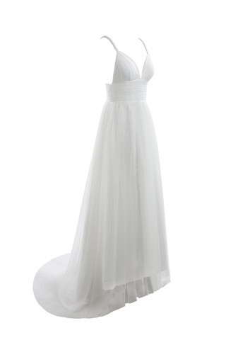 Abito da Sposa Strano Senza Strap a Riva Particolare Tubino