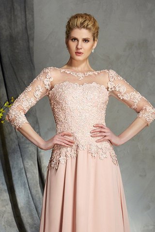 Abito Mamma Sposa Cerniera Principessa A-Line con Applique in Chiffon