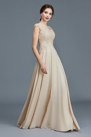 Abito Mamma Sposa A-Line con Increspature Principessa in Chiffon Naturale