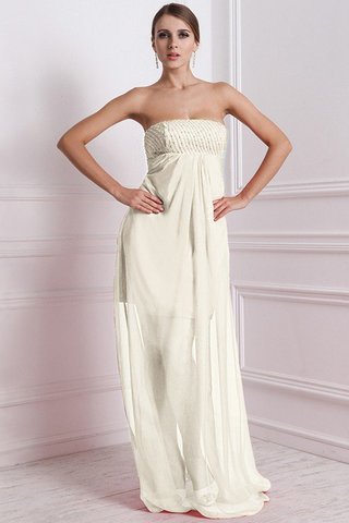 Abito da Damigella Lunghi Cerniera Senza Maniche Senza Strap in Chiffon