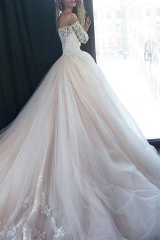 Abito da sposa suggestivo multi strati a chiesa moderno naturale con perline