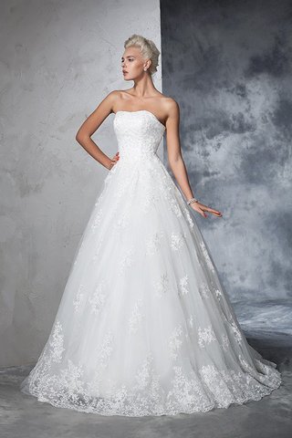 Abito da Sposa Ball Gown Coda A Strascico Corto Senza Maniche Alta Vita Senza Strap