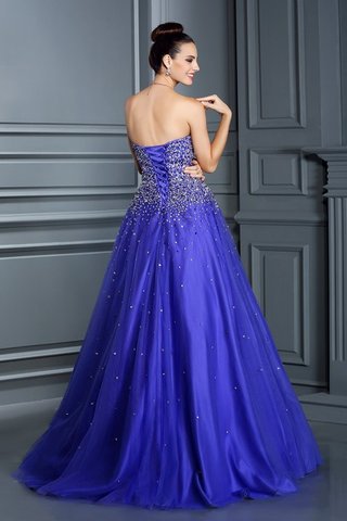 Abito Quinceanera Cuore Allacciato Lungo Ball Gown Alta Vita