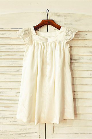 Abito da Cerimonia Bambini in Chiffon con Manica Corte Principessa A-Line Alta Vita