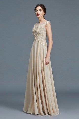 Abito Mamma Sposa A-Line con Increspature Principessa in Chiffon Naturale