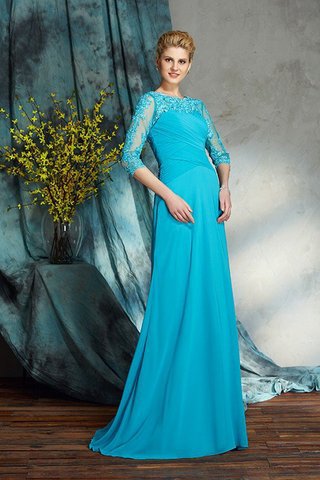 Abito Mamma Sposa A-Line Naturale Lunghi in Chiffon Cerniera