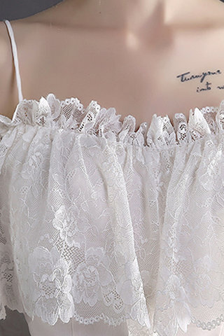 Abito da sposa lusso vintage a sala fuori dalla spalla meravigliosa senza maniche