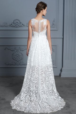 Abito da sposa sognare largo shiena sheer fancy con ricamo senza maniche