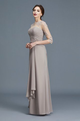 Abito Mamma Sposa Principessa A-Line Naturale in Chiffon A Terra