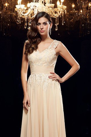 Abito Mamma Sposa Cerniera Principessa Largo Bretelle in Chiffon A-Line