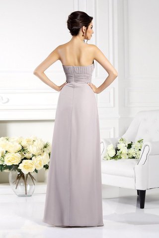 Abito Mamma Sposa Lunghi A-Line in Chiffon Cerniera con Perline