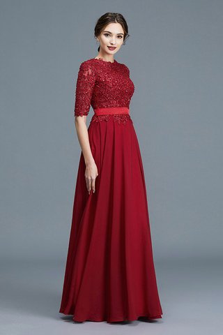 Abito Mamma Sposa Naturale Principessa A-Line con Applique Tondo