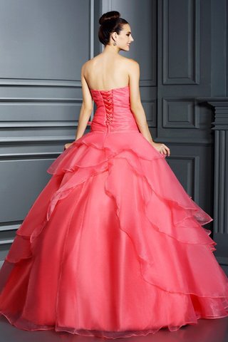 Abito Quinceanera Allacciato Ball Gown Alta Vita A Terra Lunghi