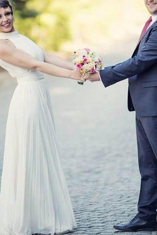 Abito da sposa carino in tulle principessa a-line senza maniche corpetto pieghe