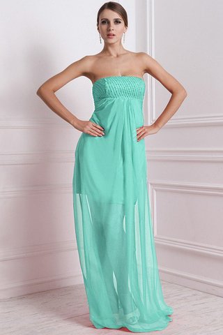 Abito da Damigella Lunghi Cerniera Senza Maniche Senza Strap in Chiffon