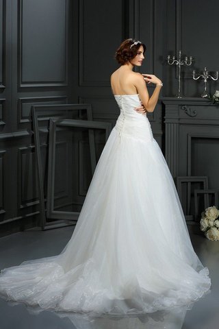 Abito da Sposa Principessa Cerniera Coda A Strascico Corto Lunghi Naturale