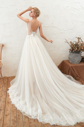 Abito da sposa delicato vintage allacciato lusso moda a terra